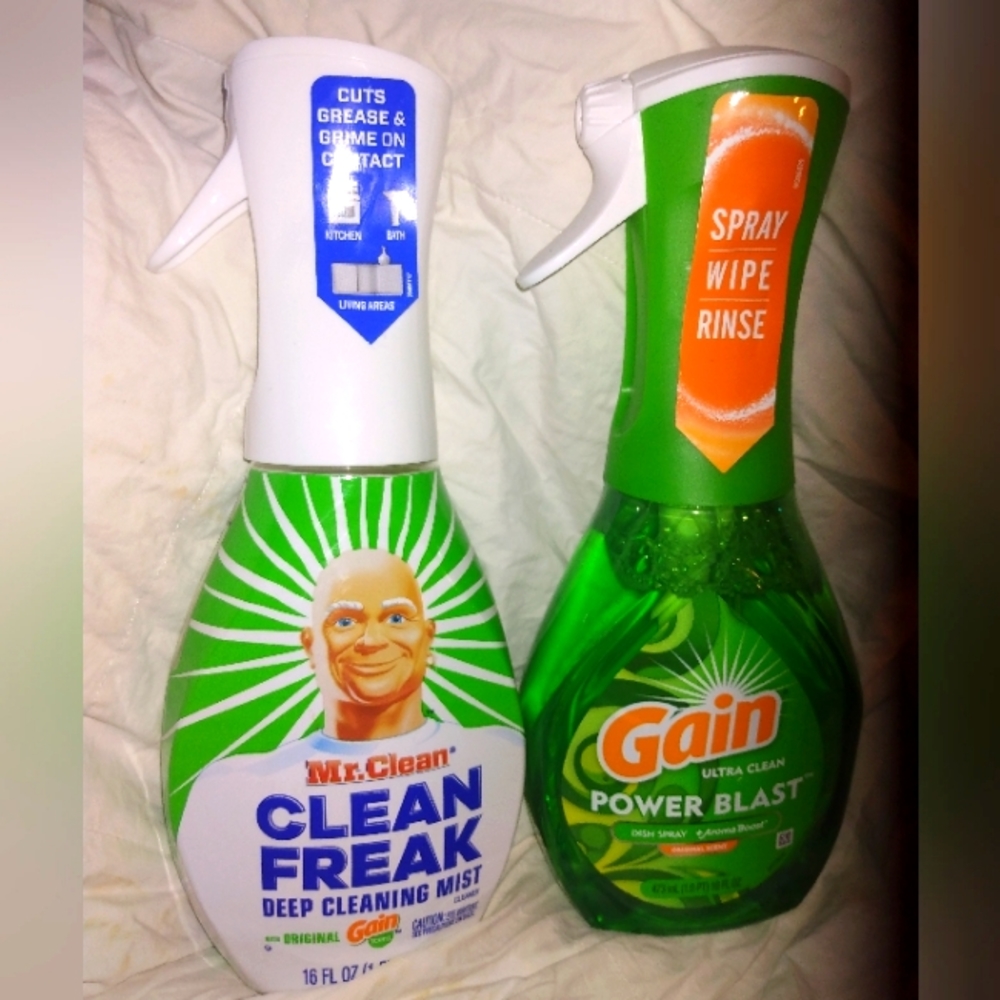 💚 Mr. Clean/Freak Gain Cleaning Duo Bundle x 2=FOUR TOTAL 💚